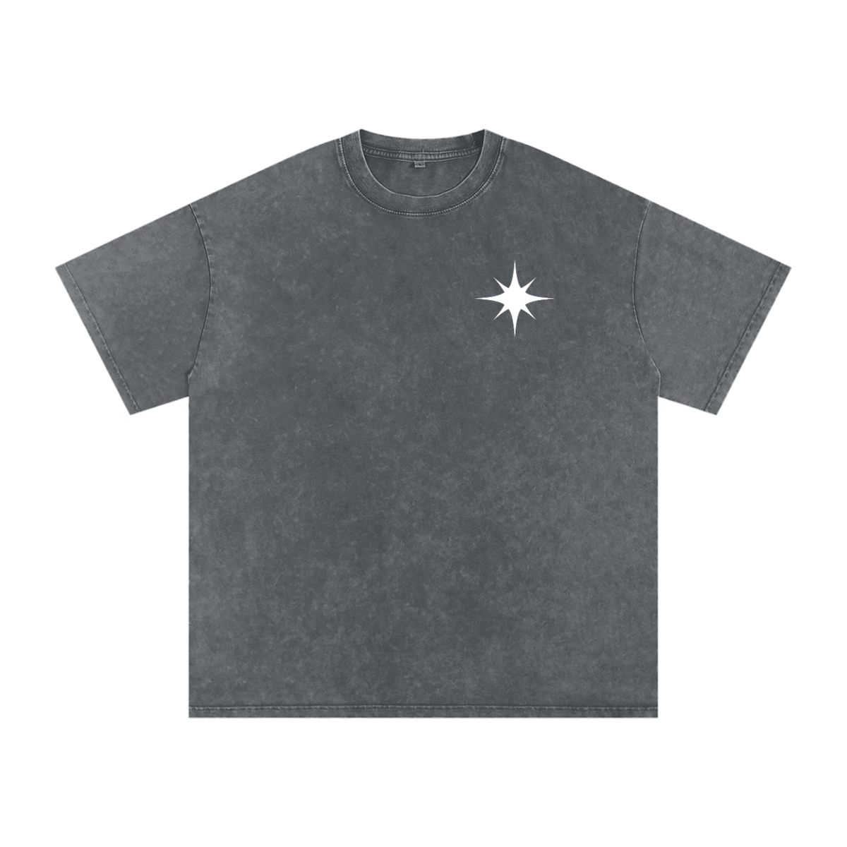Snow Washed Oversized Cotton T-Shirt